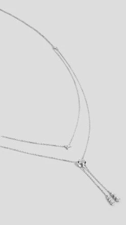 Thiya Necklace White Gold Plated -Lustre Jewelry Shop Thiya Necklace 18K Gold Vermeil KLSOI d0301ddc b860 427a 8d63 3511735caa32