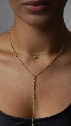 Thiya Necklace 18K Gold Vermeil -Lustre Jewelry Shop Thiya Necklace 18K Gold Vermeil UID78