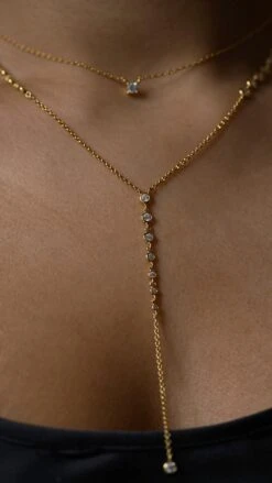 Thiya Necklace 18K Gold Vermeil -Lustre Jewelry Shop Thiya Necklace 18K Gold Vermeil UU8S