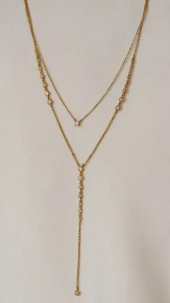 Thiya Necklace 18K Gold Vermeil -Lustre Jewelry Shop Thiya Necklace 18K Gold Vermeil UUS7AX
