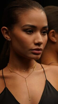 Thiya Necklace 18K Gold Vermeil -Lustre Jewelry Shop Thiya Necklace Gold Vermeil 89d98ds