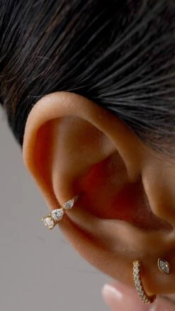 Toluda Cuff 18K Gold Vermeil -Lustre Jewelry Shop Toluda Cuff 18K Gold Vermeil dixie stud baby hoop 8383w