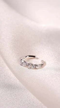 Toluda Cuff White Gold Plated -Lustre Jewelry Shop Toluda Cuff White Gold Plated 098LKSD