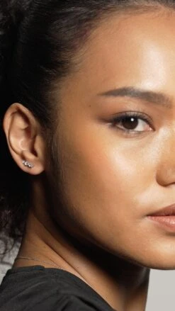 Toluda Ear Climber White Gold Plated -Lustre Jewelry Shop Toluda Ear Climber Silver 77732