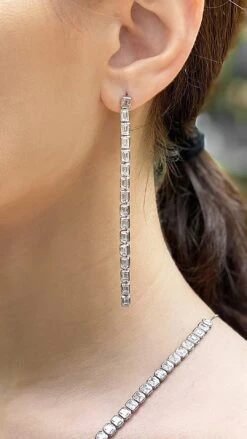 Cassidy Earrings White Gold Plated -Lustre Jewelry Shop UntiqqqtDdflssSsSZXSAed 1