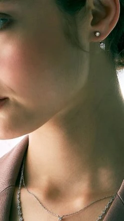 Front Row Ear Jacket White Gold Plated -Lustre Jewelry Shop UntiqqqtDdflsseXZZd 1