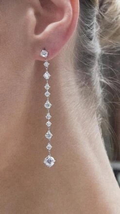 Audrey Drops White Gold Plated