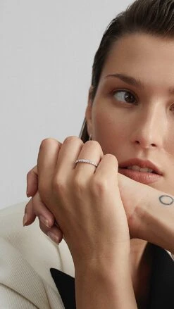 Raina Round Eternity Ring White Gold -Lustre Jewelry Shop Untiqsqqtlssed 1