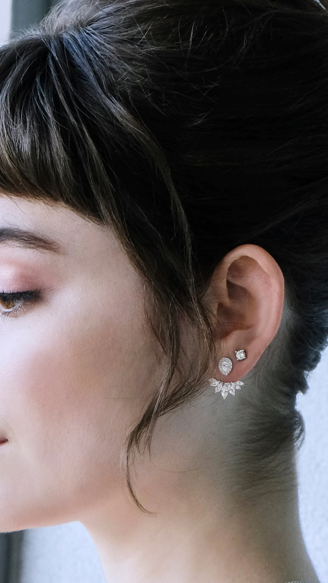 Suriya Ear Jackets 9K White Gold 3 Suriya Ear Jackets 9K White Gold