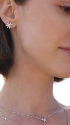 Vega Studs White Gold Plated -Lustre Jewelry Shop Vega Studs White Gold Plated i8sd90