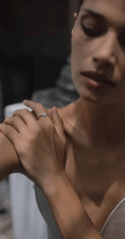 Victoria Ring White Gold Plated