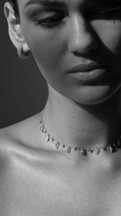 Walden Hoops White Gold Plated -Lustre Jewelry Shop Walden Hoops White Gold Plated 89SSAA