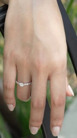 Wallis Ring White Gold Plated -Lustre Jewelry Shop Wallis Ring Silver 9D9DSL