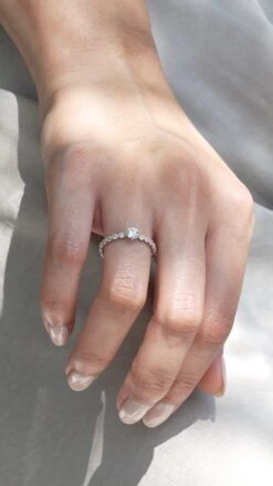 Wallis Ring White Gold Plated -Lustre Jewelry Shop Wallis Ring Silver KDKDK8S88A