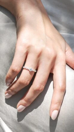 Wallis Ring White Gold Plated -Lustre Jewelry Shop Wallis Ring Silver KLMXMX