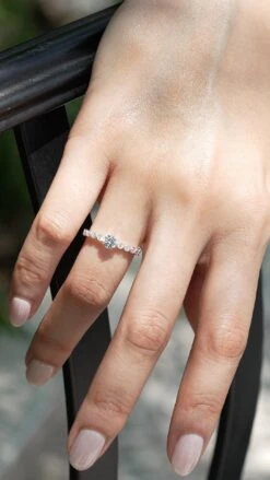 Wallis Ring White Gold Plated -Lustre Jewelry Shop Wallis Ring Silver SSJ7SA