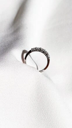 Wendy Ring 18K White Gold -Lustre Jewelry Shop WendyEternityRing Still3