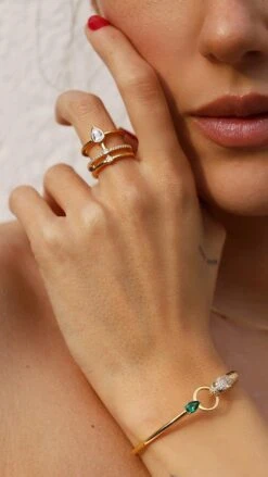 Zahra Ring 18K Gold Vermeil -Lustre Jewelry Shop ZAHRA MAUMAU RING 7747473