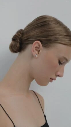 Zara Princess Martini Studs White Gold -Lustre Jewelry Shop ZaraPrincessMartiniStudsWhiteGold5