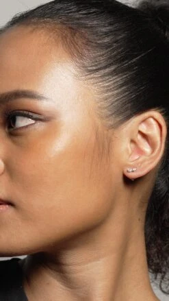 Zeta Studs White Gold Plated -Lustre Jewelry Shop Zeta Studs Silver 8982111