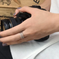 Gunner White White Gold Plated -Lustre Jewelry Shop gunner1