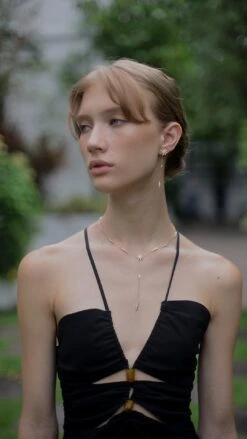 Mimosa Necklace 18K Gold Vermeil 21 Mimosa Necklace 18K Gold Vermeil -Lustre Jewelry Shop mimosa3